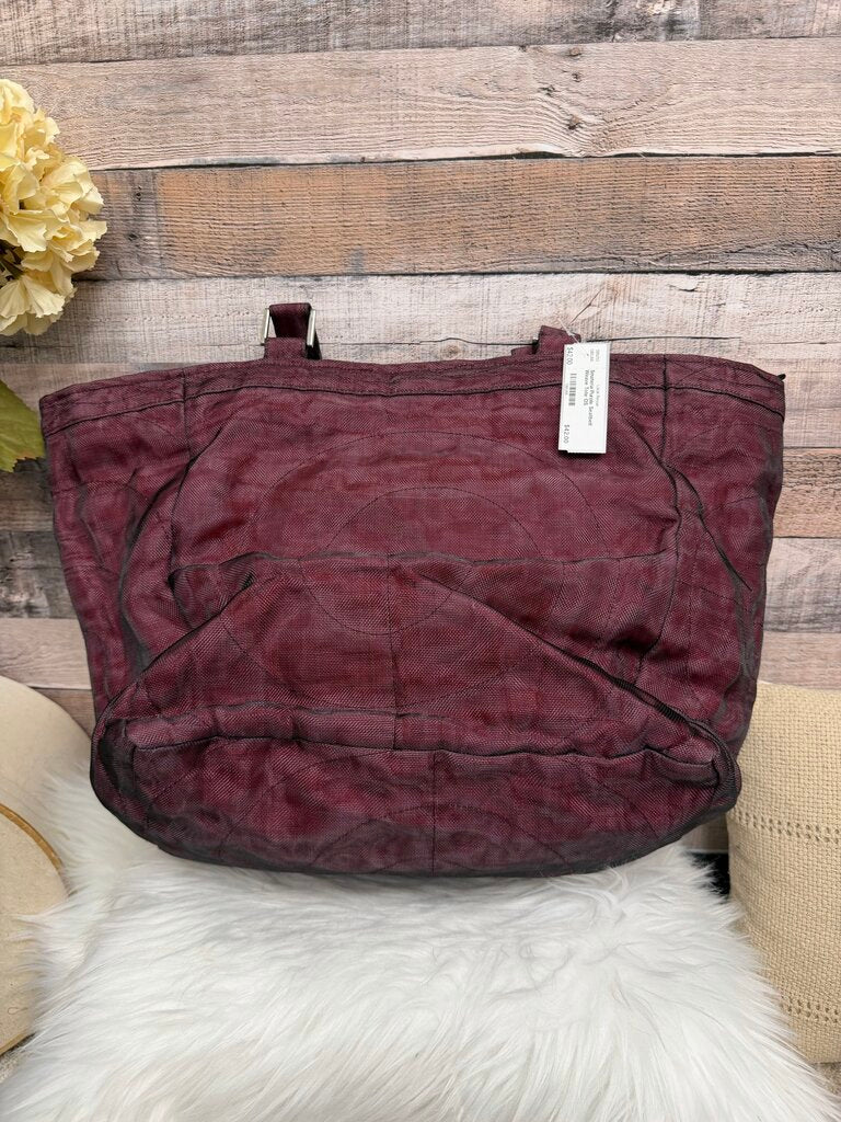 Smateria Purple Seatbelt Weave Tote