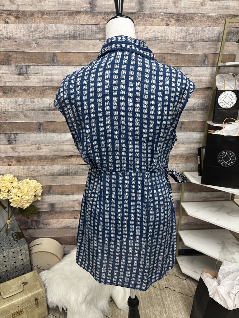 Urban Outfitter Blue & White Butterfly Mini Dress