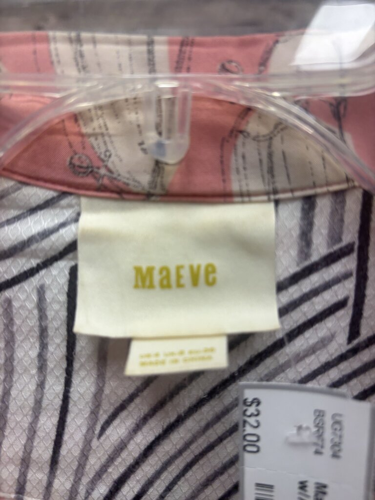 Maeve by Anthro Pink w/Anchors Romper