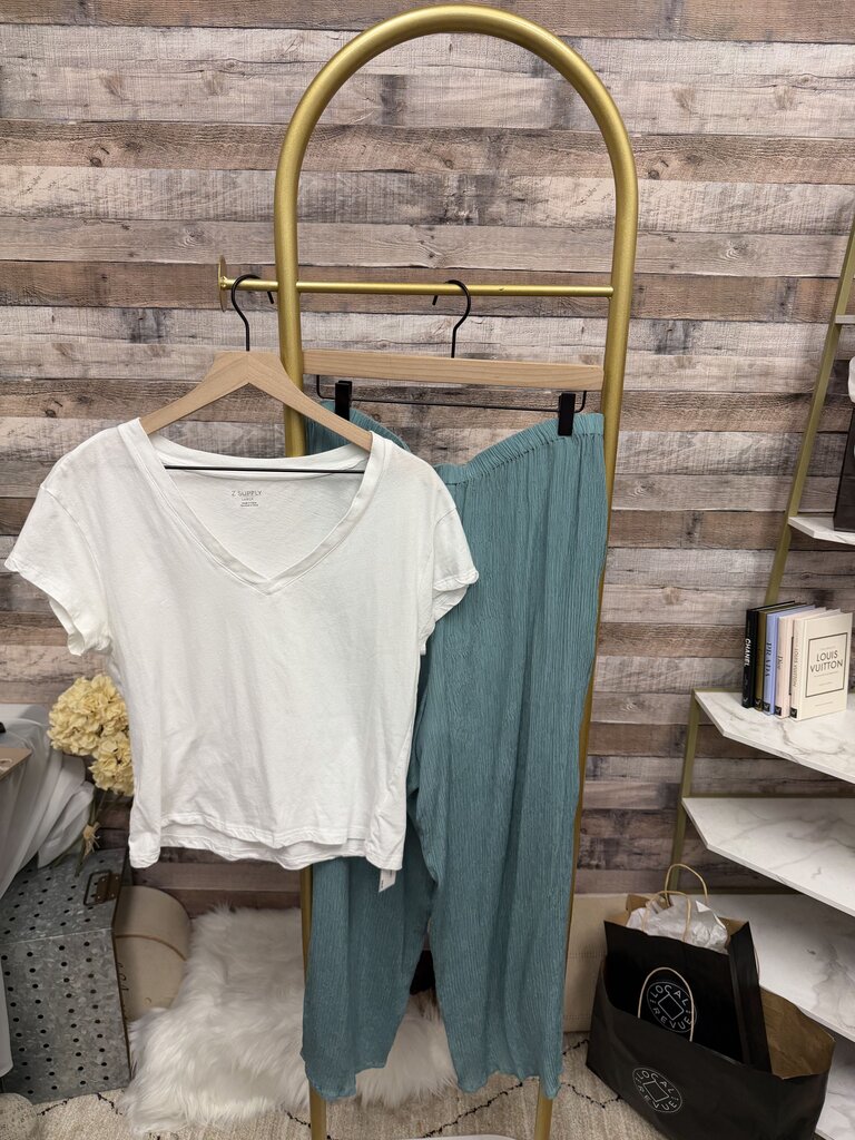 Coldwater Creek Sage Green Wide Leg Pants