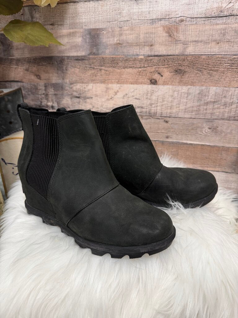 Sorel Black Suede & Canvas Combat Style Boot
