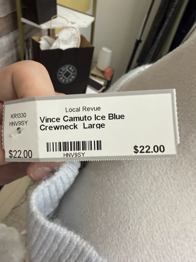 Vince Camuto Ice Blue Crewneck