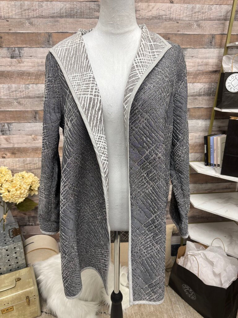 Winding River Grey Jacquard Knit Reversible Jacket