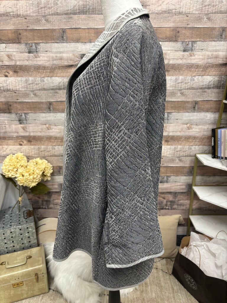 Winding River Grey Jacquard Knit Reversible Jacket