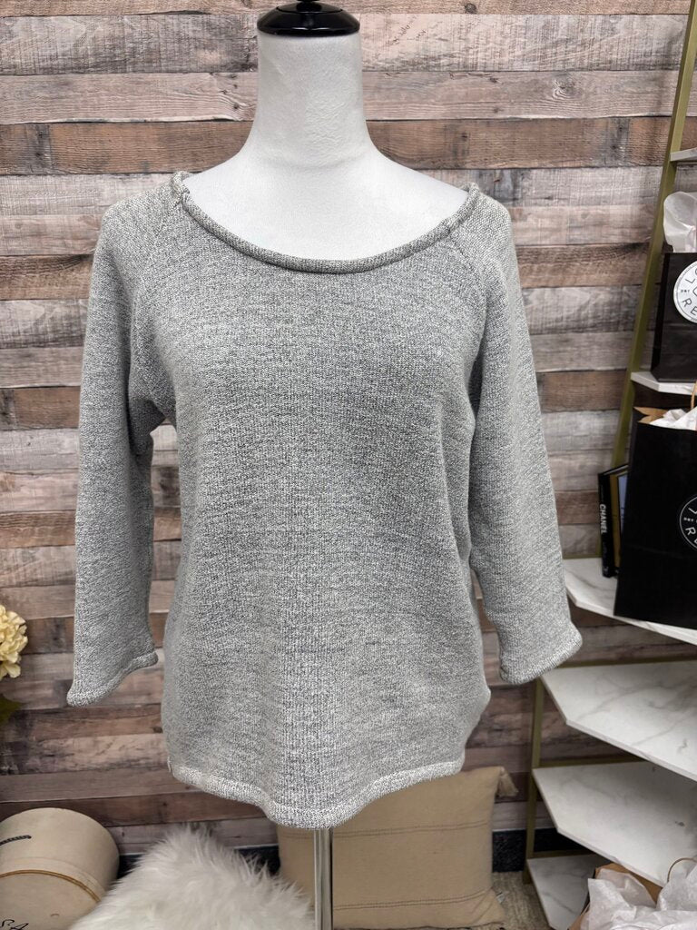 J. Leyendecker Heather Grey 3/4 Sleeve Pullover