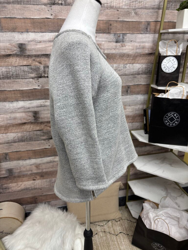 J. Leyendecker Heather Grey 3/4 Sleeve Pullover
