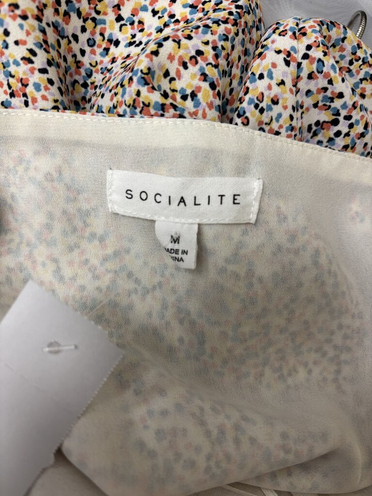 Socialite Scalloped Confetti Print Camisole