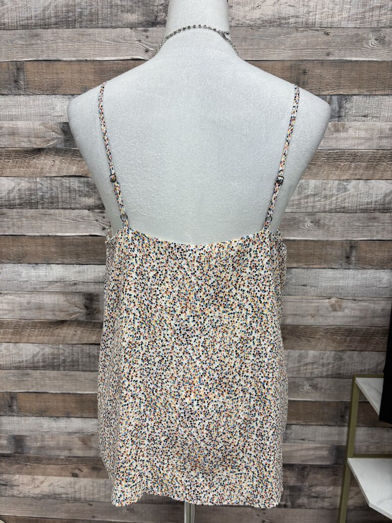 Socialite Scalloped Confetti Print Camisole