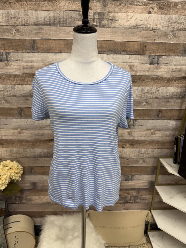 Vineyard Vines Blue & White Stripe tee