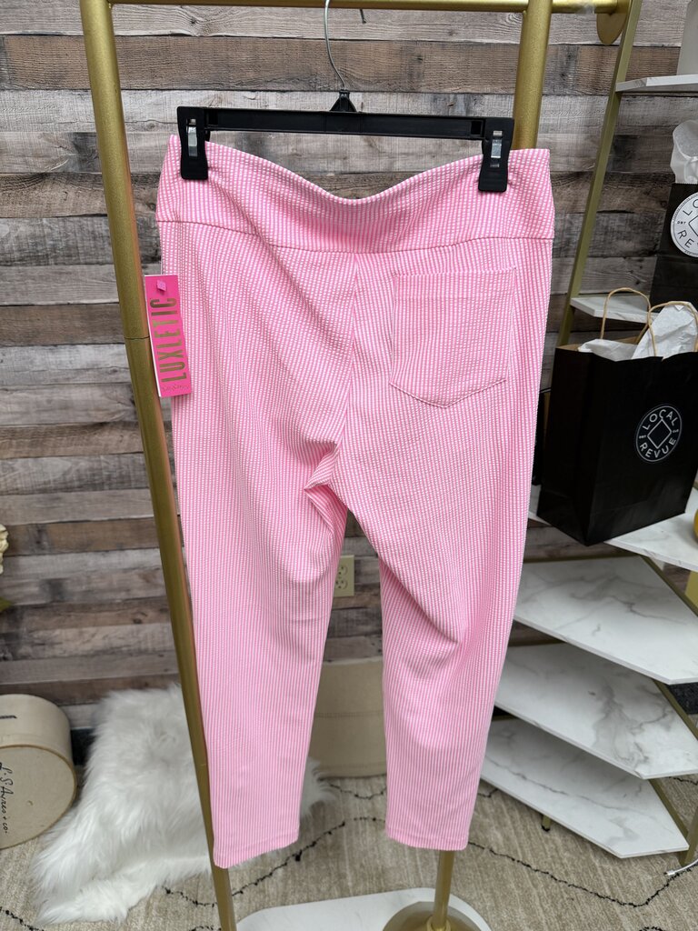 Lilly Pulitzer Luxletic Pink & White Stripe Athletic
