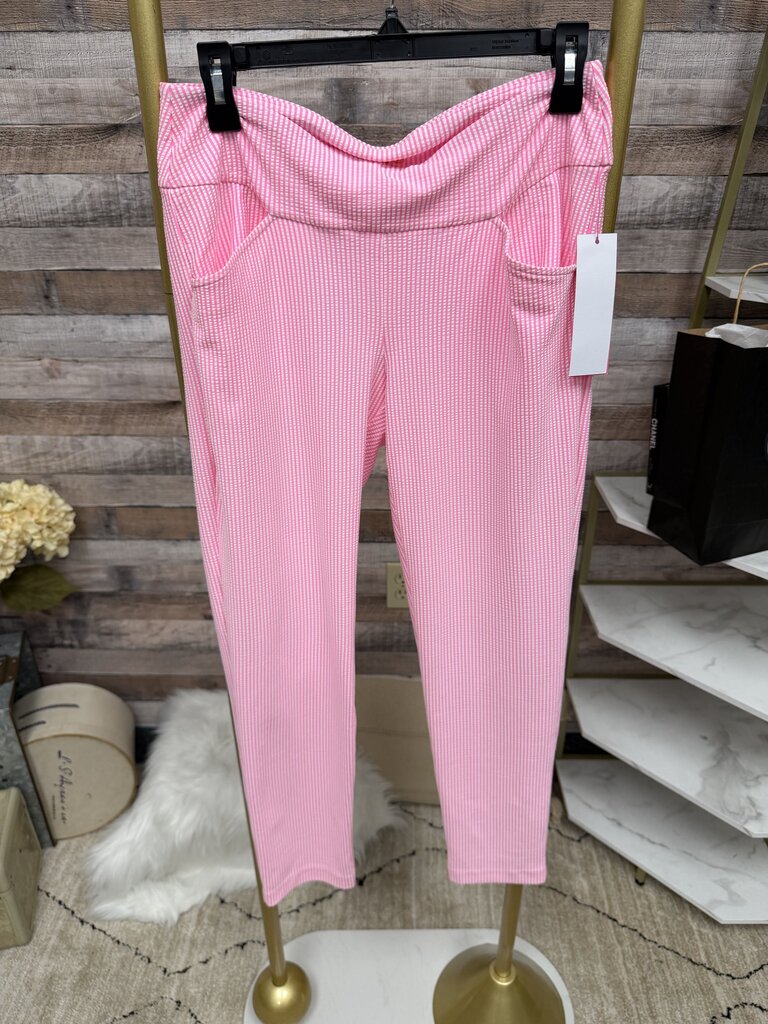 Lilly Pulitzer Luxletic Pink & White Stripe Athletic