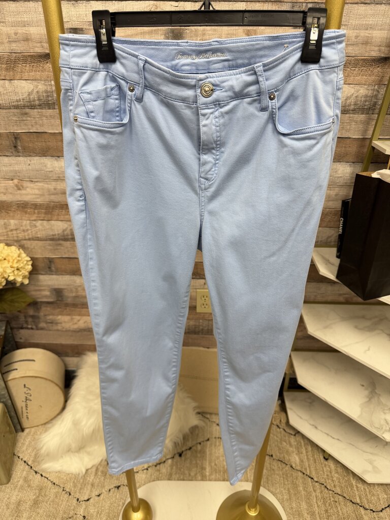 Tommy Bahama Lt Blue High Rise Ankle Chino