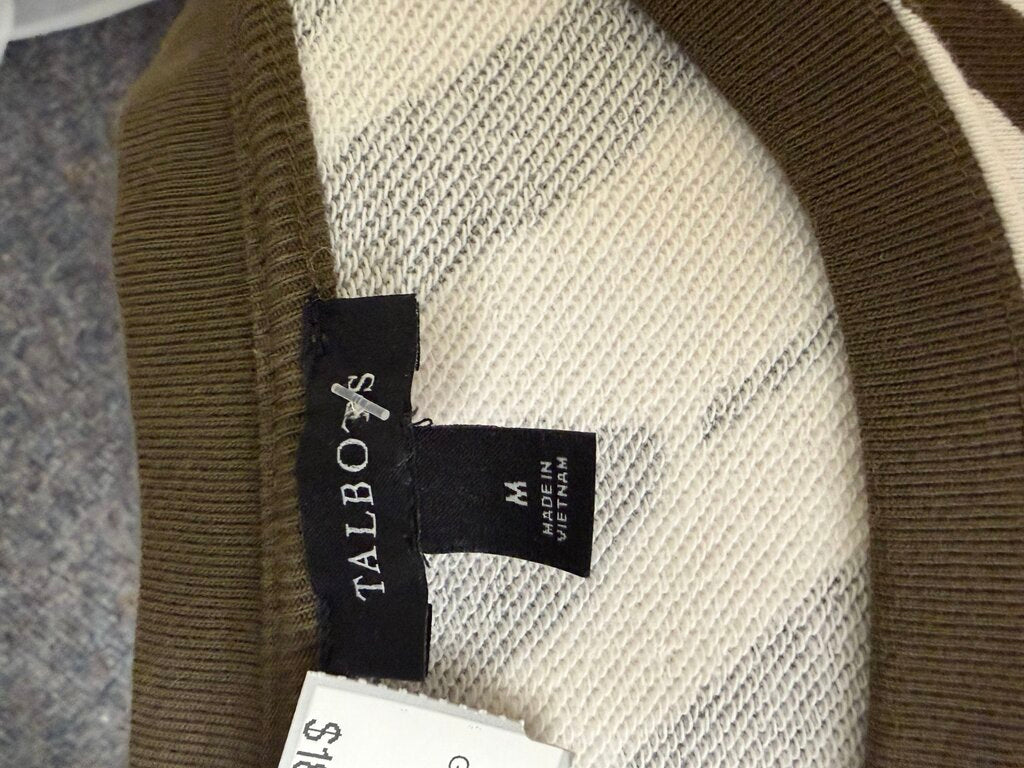 Talbots Brown & White Zebra Print