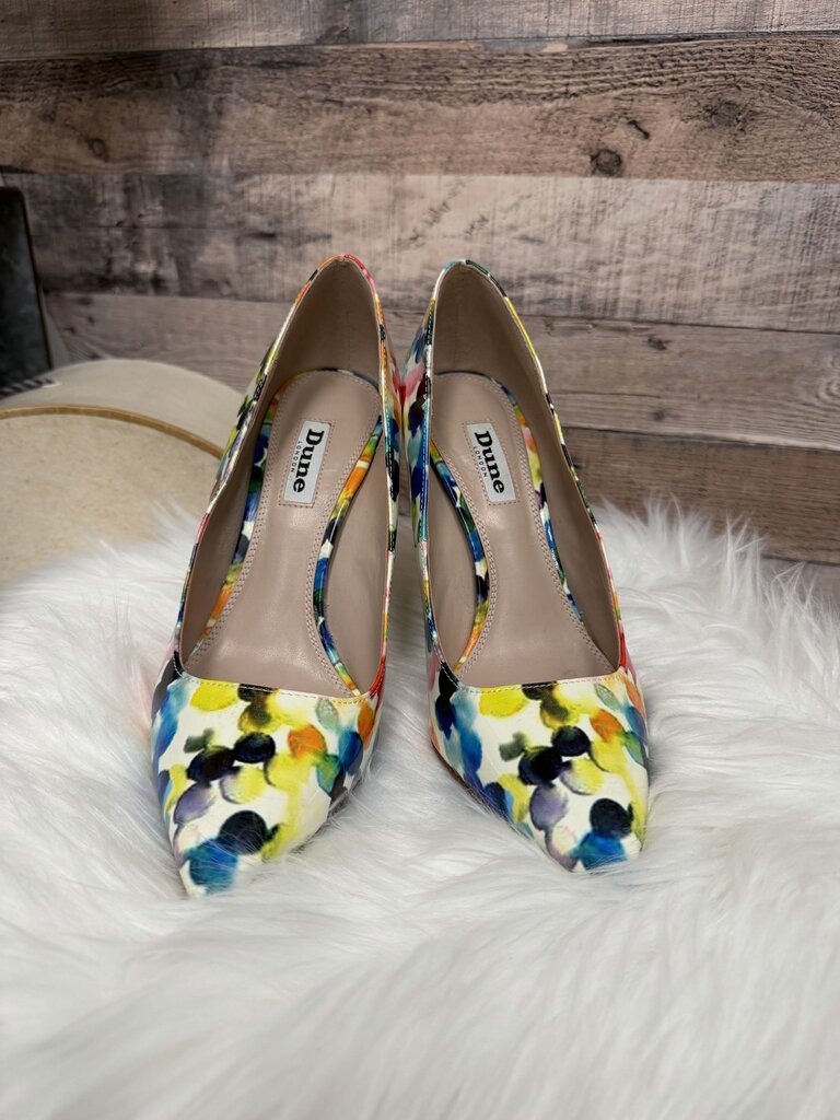 Dune London Multi Color Abstract Print Stilettos