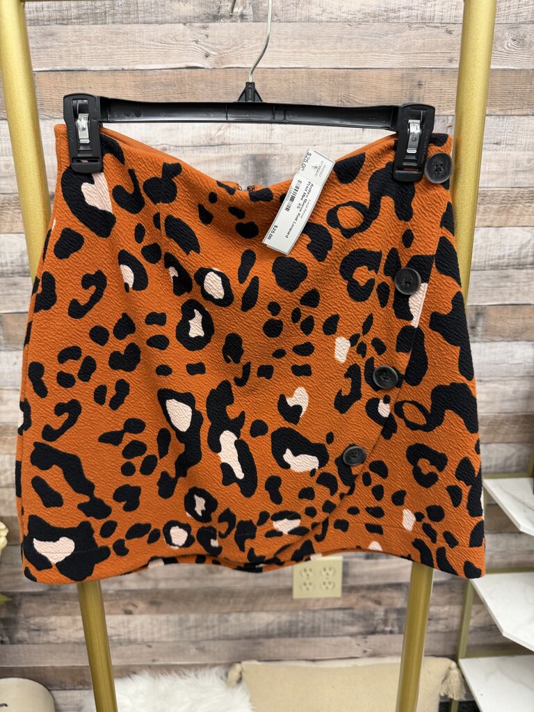 Anthro Maeve Knit Leopard Print Mini