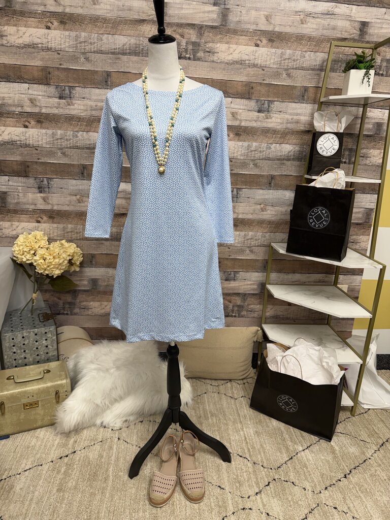 Vineyard Vines Blue & White Boat Neck PJ Dress
