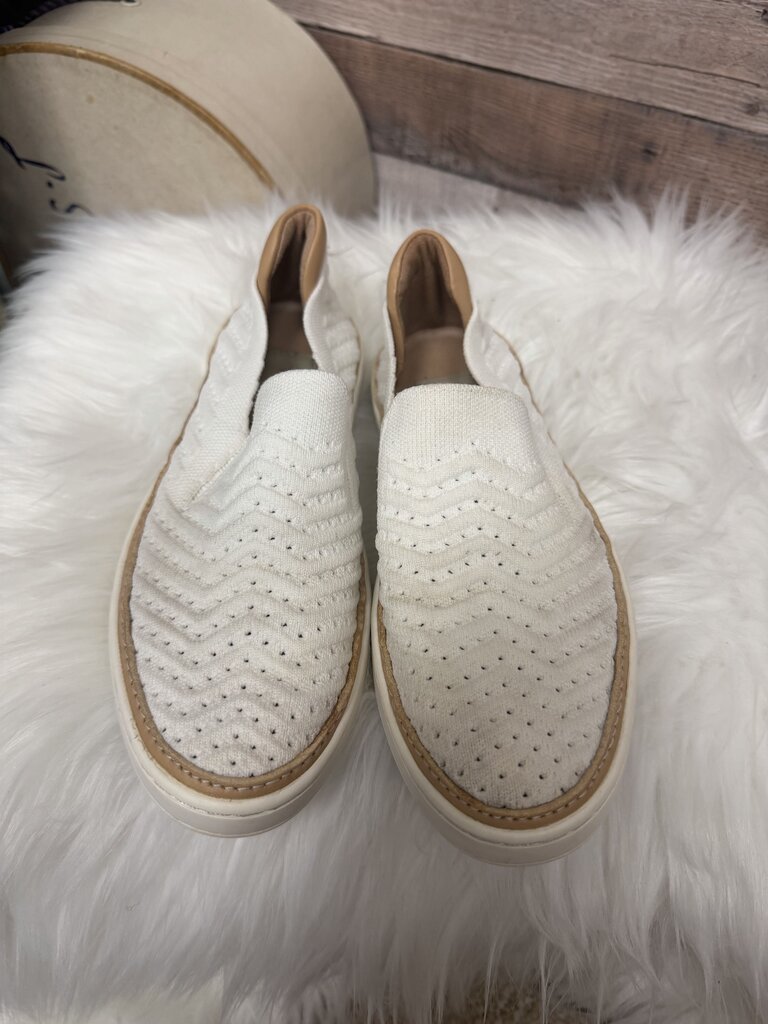 UGG White Chevron Slip On Sneakers