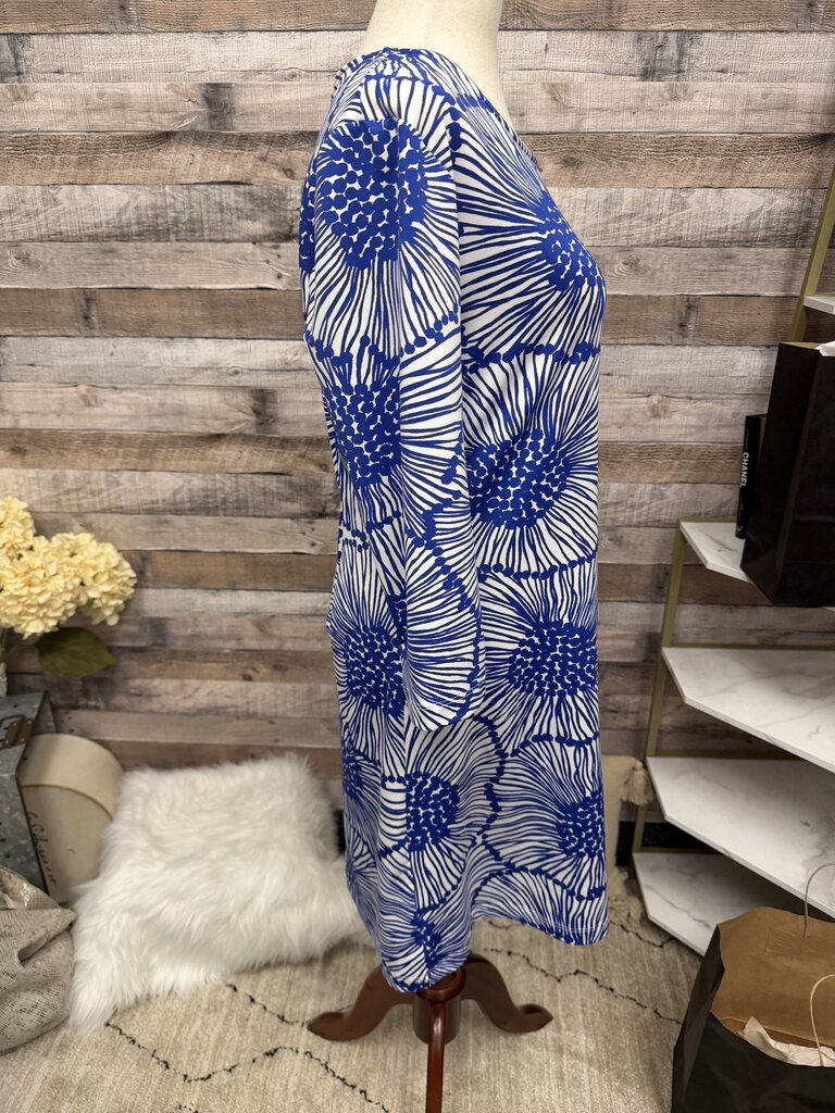 Sailor Sailor Royal Blue & White Floral Print 3/4 Sleeve