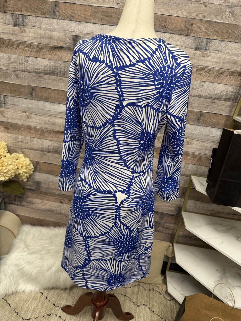 Sailor Sailor Royal Blue & White Floral Print 3/4 Sleeve