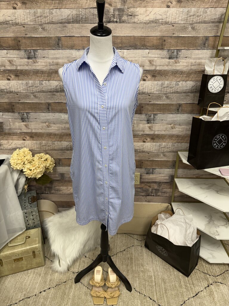 Vineyard Vines Blue & White Stripe Button Down