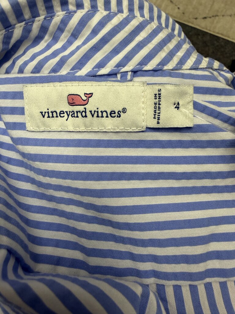 Vineyard Vines Blue & White Stripe Button Down