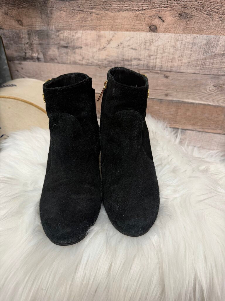 Tory Burch Black Suede Wedge Ankle Boots