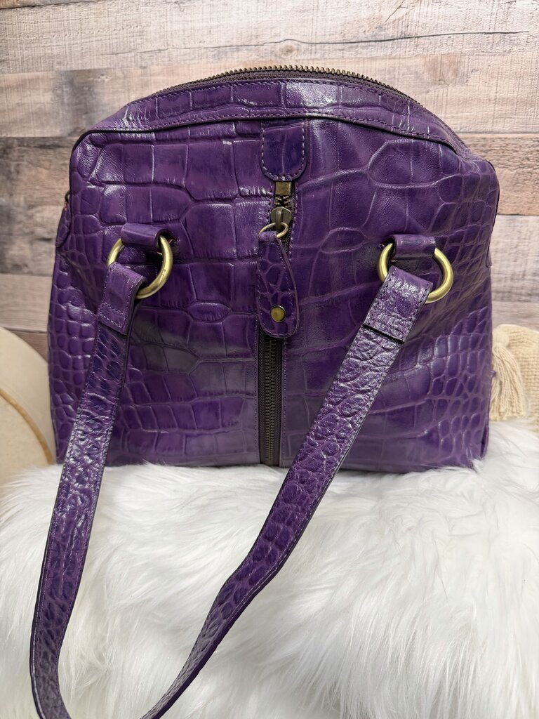 Michael Rome Designs Purple Croc Embossed