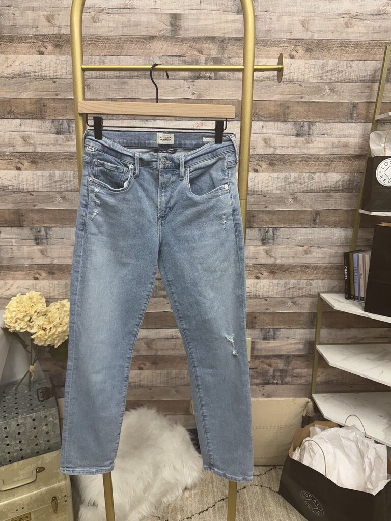 Citizens of Humanity Light Wash Distressed Ella Denim