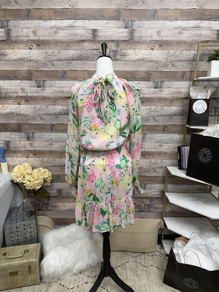 Lily Pulitzer Ellielyn Long Sleeve Silk Dress