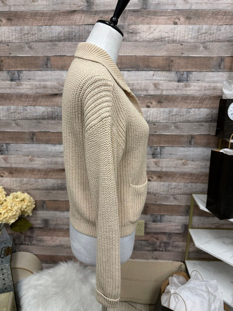 Madewell Collared Button-Front Knit Cardigan
