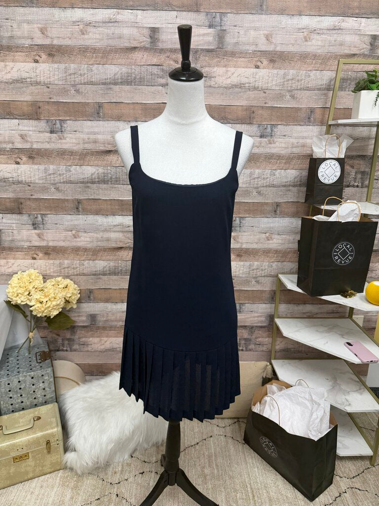 Ann Taylor Pleated Drop-Waist Mini Dress
