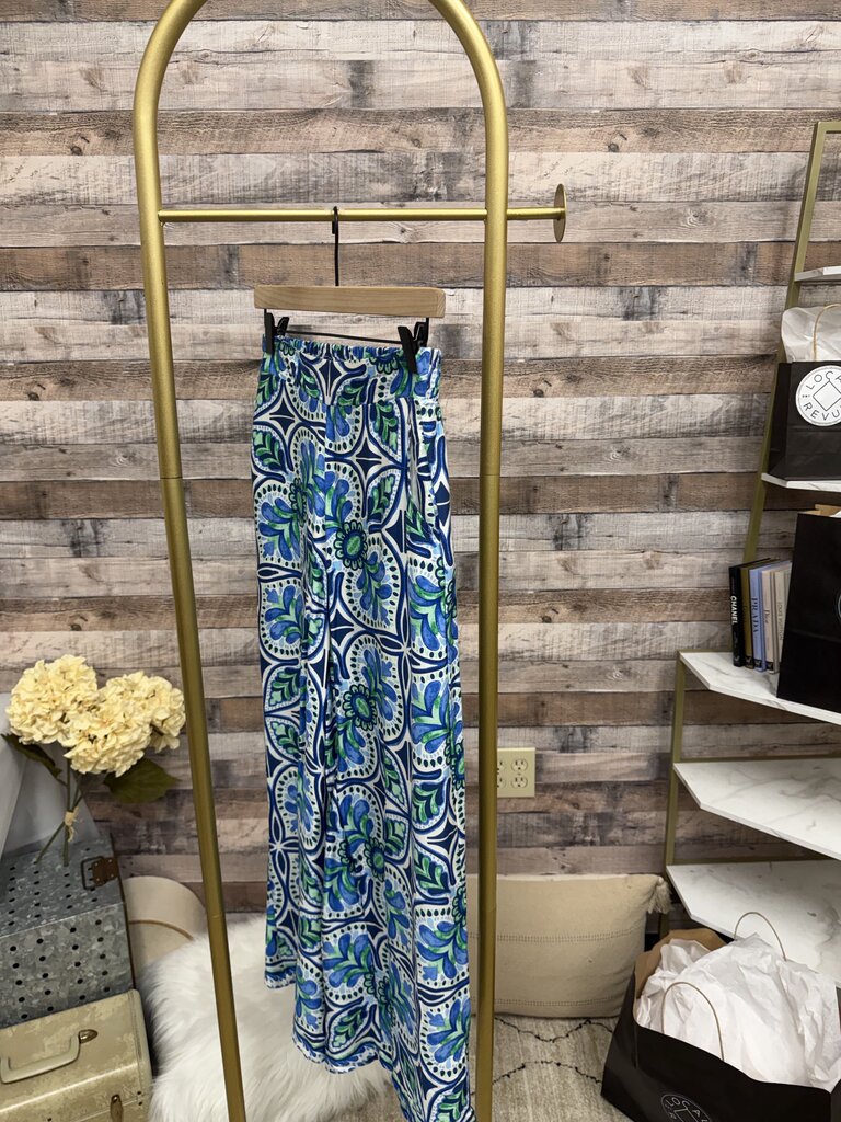 Emerson Rose Wide-Leg Paisley Print Pants