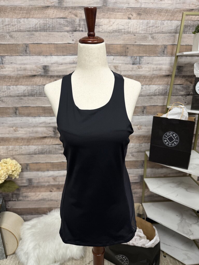 Lululemon Black Racerback With Mesh Panel