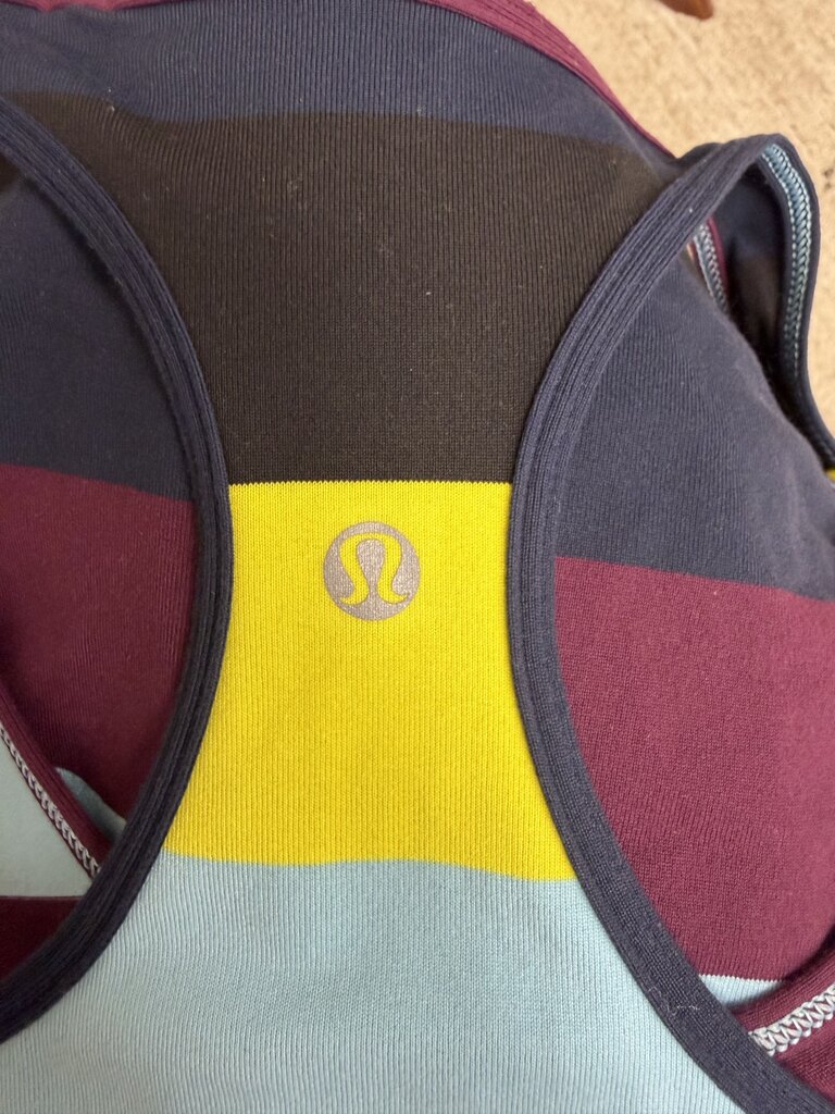 Lululemon Cool Racerback Stripped Tank Top