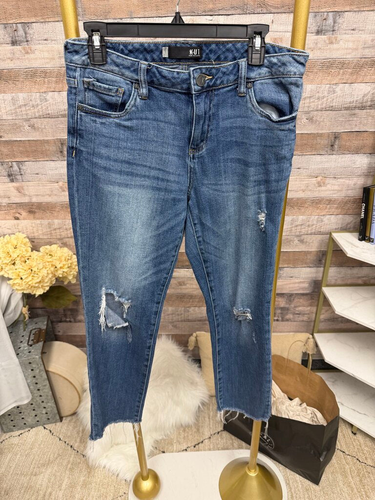 KUT from the Kloth distressed Medium Wash Skinny Jeans