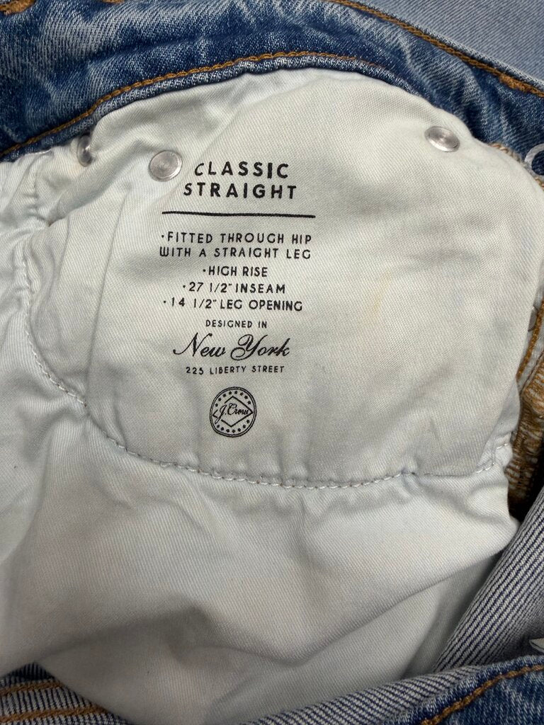 J.Crew Classic Straight Medium Wash Jeans