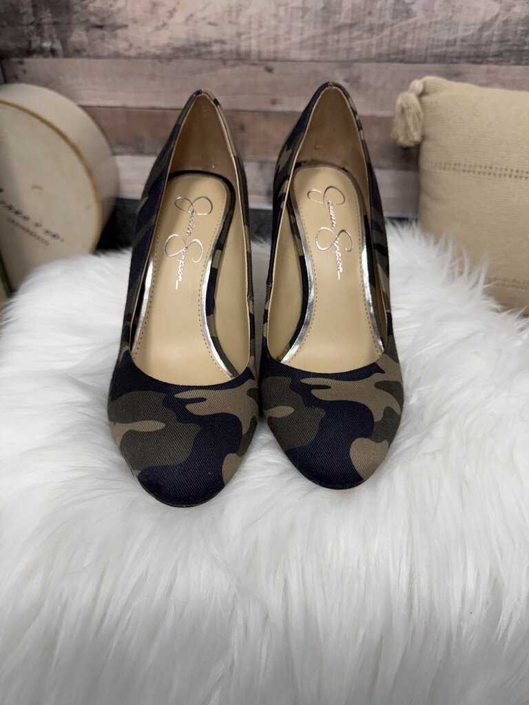 Jessica Simpson Camo Print Stiletto Heels