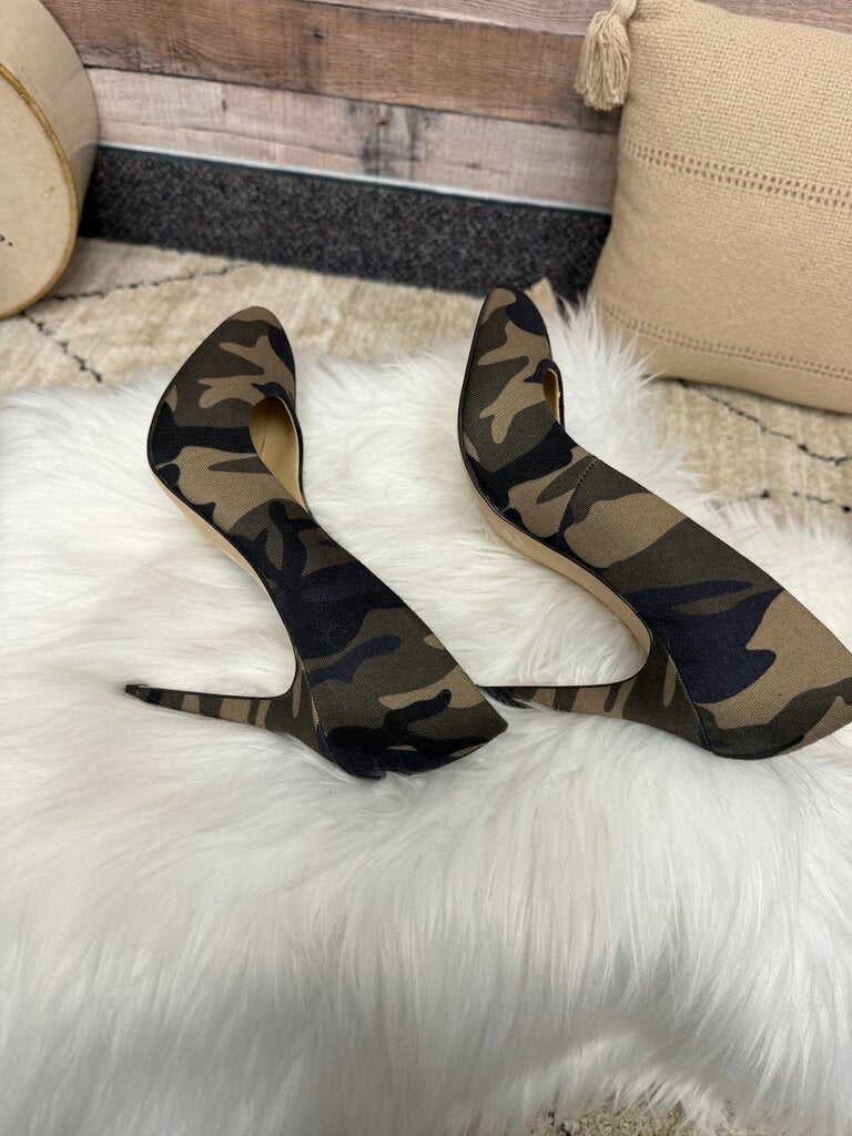 Jessica Simpson Camo Print Stiletto Heels
