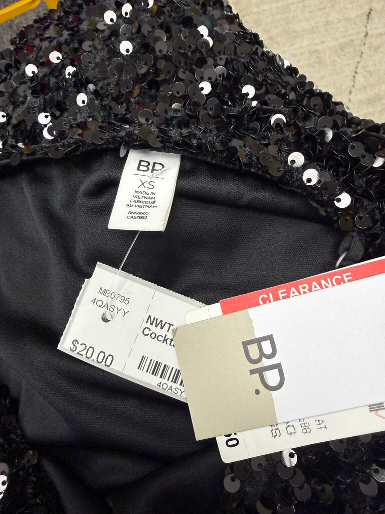 NWT BP Brand Black Strap Cocktail Dress