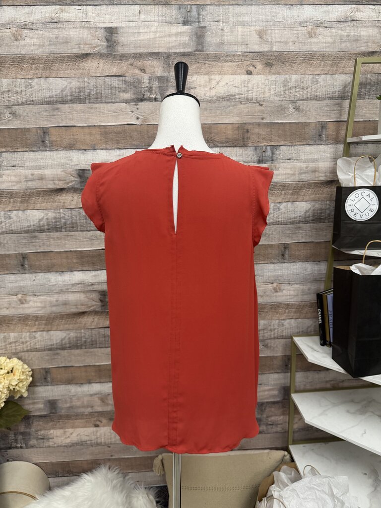 Red Loft Flutter Sleeve Blouse