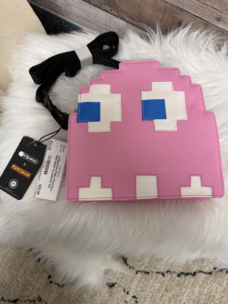 LeSportsac Pinky Pixel Pac-Man Nylon Crossbody