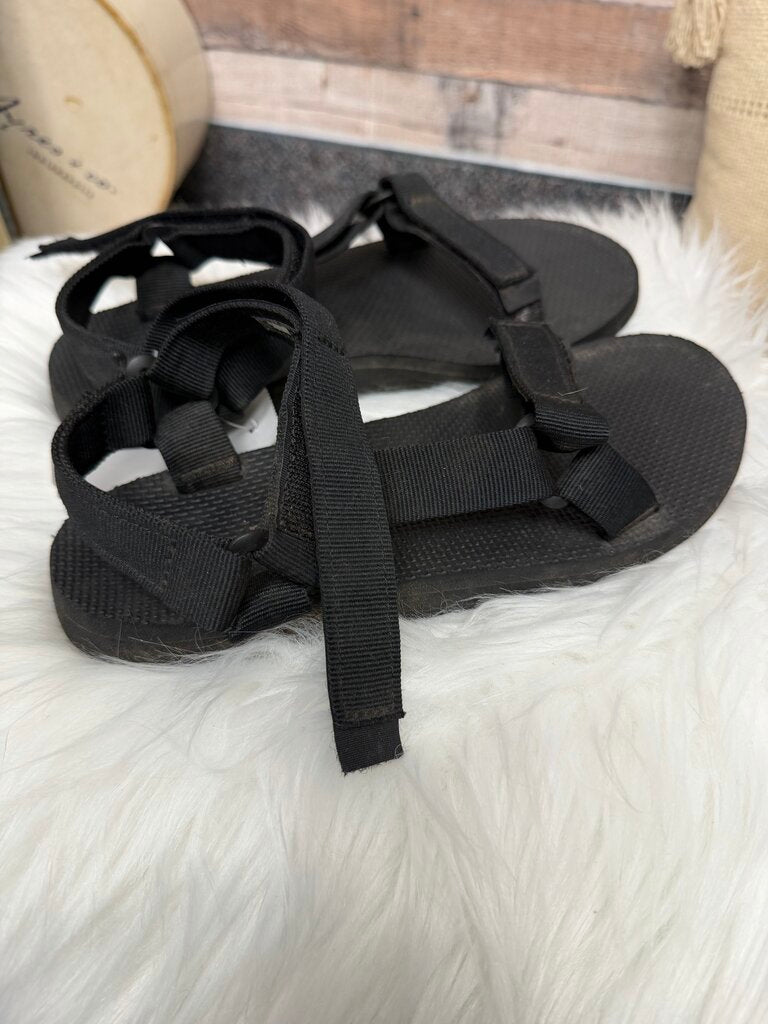 Black Teva Original Universal Texile Sport Sandals