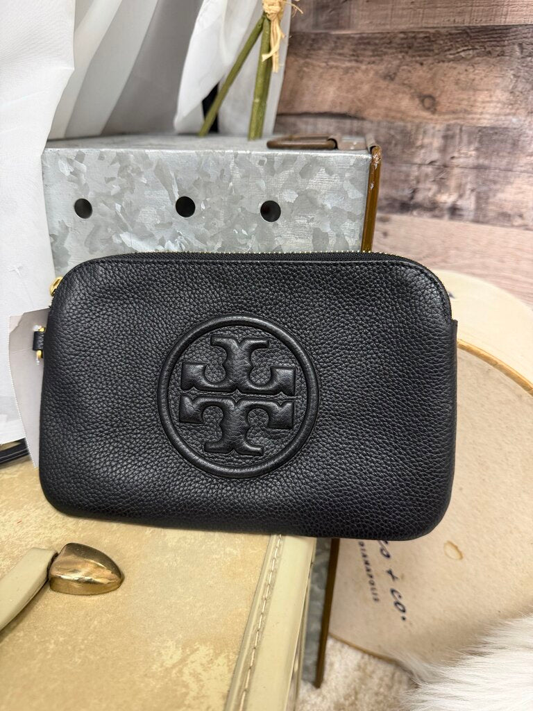 Black Tory Burch Leather Miller Mini Crossbody
