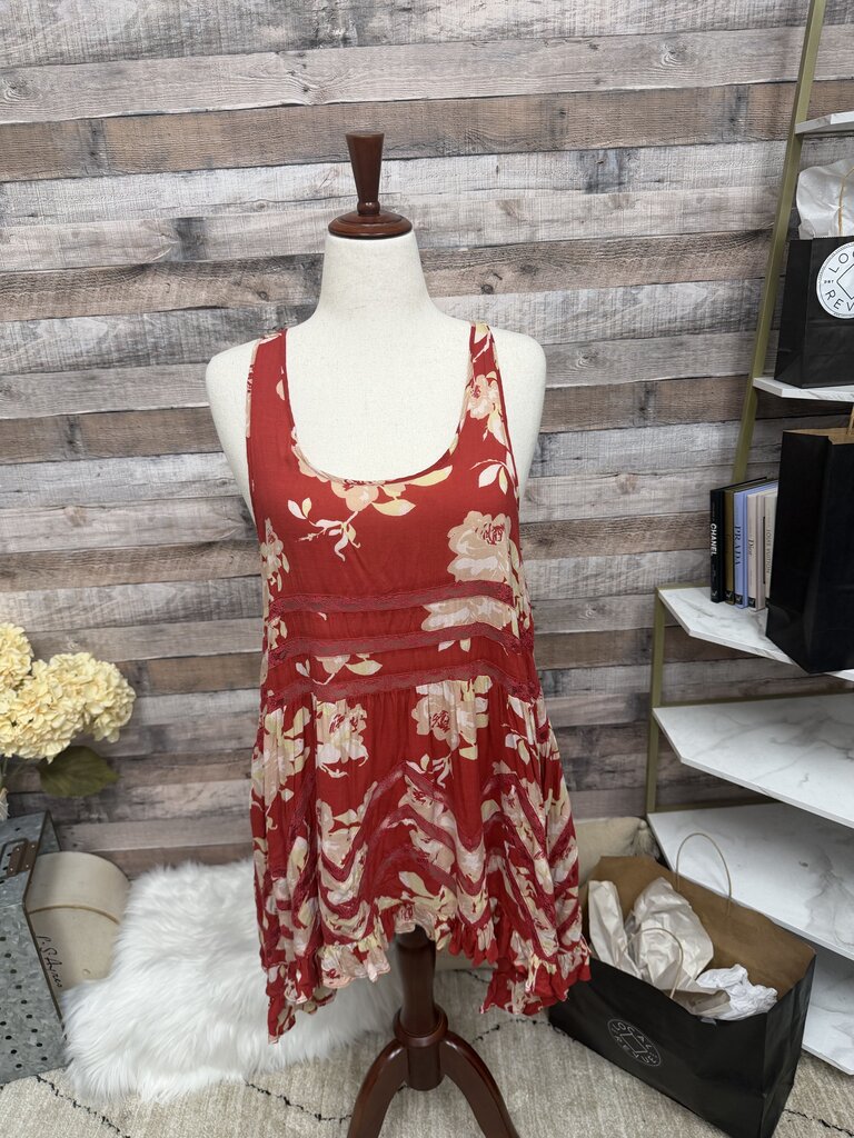 Red Free People Slip Dress