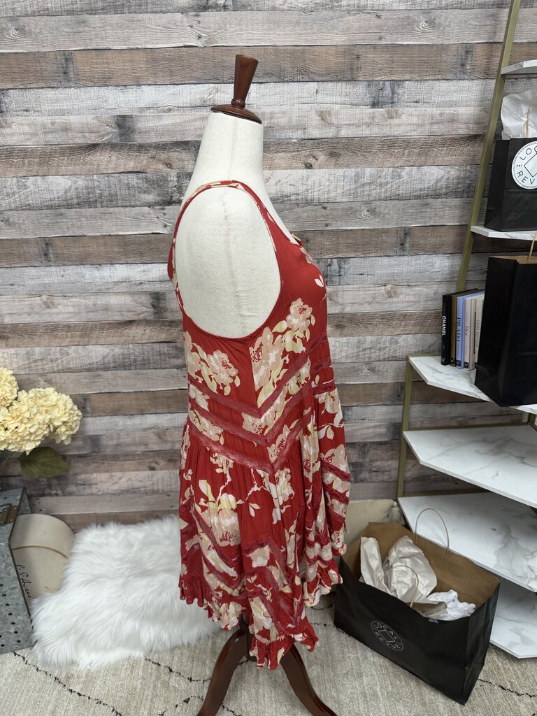 Red Free People Slip Dress