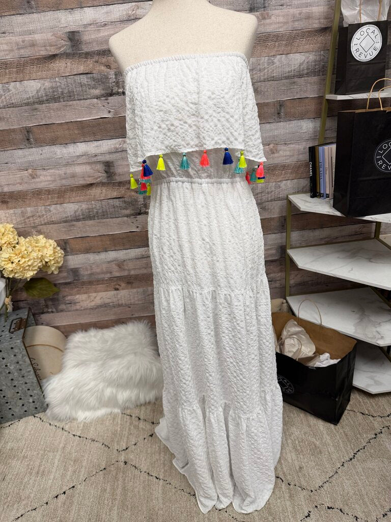 White Lily Pulizer Caridee Strapless Dress