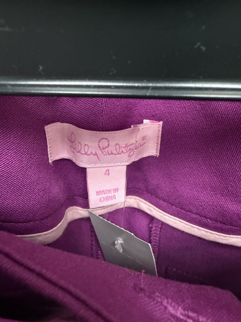 Purple Lilly Pulitzer Slim Fit Ankle Pants