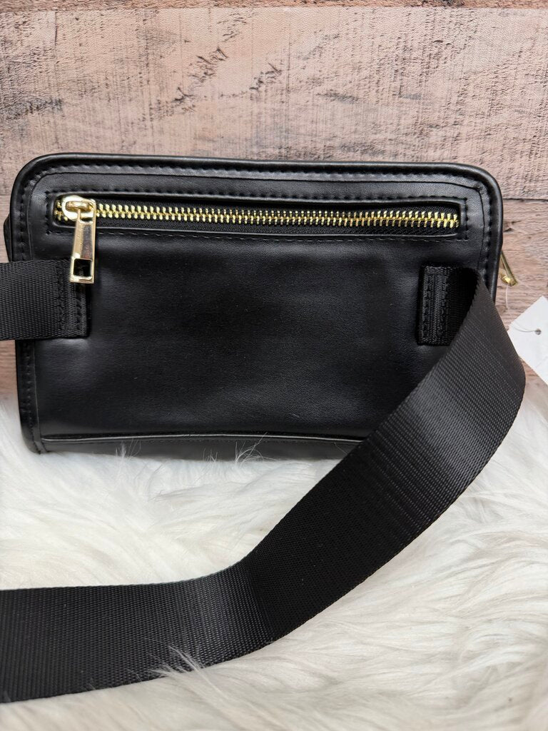 Black Amanda Uprichard Vegan Leather Quilted Crossbody Bag
