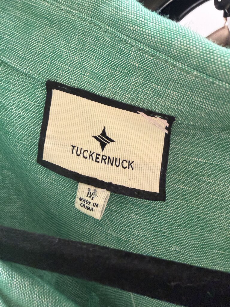 NWT Tuckernuck Sea Green Shirt Dress w/Ruffle Hemline