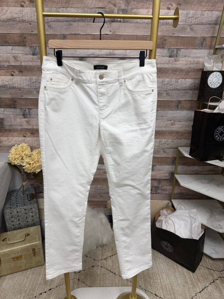 White White House Black Market Straight Leg Jeans